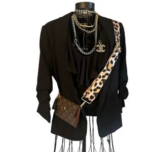 Louis Vuitton Monogram Porte Tresor Wallet Crossbody Authentic